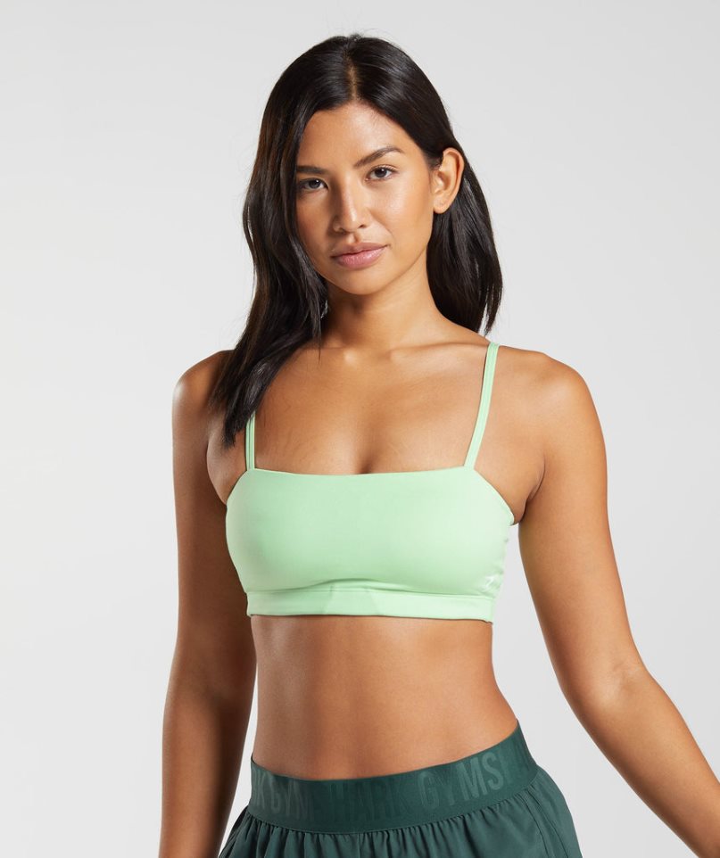 Staniki Sportowe Gymshark Bandeau Damskie Mięta | PL 847FLB